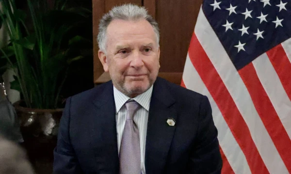 JAV prezidento specialusis pasiuntinys Steve'as Witkoffas. Terry Rennos („AP Photo“ / „Scanpix“) nuotr. 