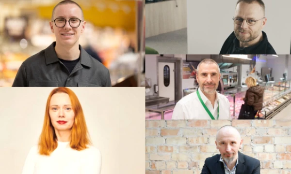 VŽ koliažas (iš kairės): Kristupas Buzys, „Maximos“ rinkodaros direktorius, Mindaugas Savickas, „Tele2“ rinkodaros direktorius, Neringa Podkopajeva, „Lidl“ rinkodaros vadovė, Andrejus Dudko, „Iki“ rinkodaros vadovas, ir Vasaris Oržekauskas, „Inspired UM“.