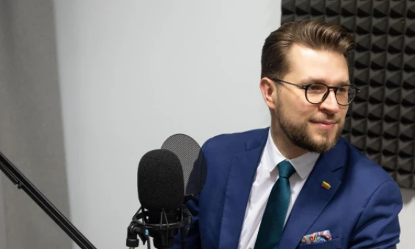 Lukas Savickas, ekonomikos ir inovacijų ministras. Juditos Grigelytės (VŽ) nuotr.