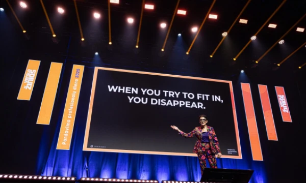 Sylvie di Giusto, tarptautinė pranešėja. Vladimiro Ivanovo (VŽ) nuotr.