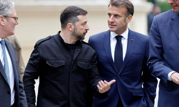 Londone Ukrainos prezidentas susitiks su Jungtinės Karalystės, Prancūzijos ir Vokietijos vadovais. Ludovico Marino (AFP / „Scanpix“) nuotr.