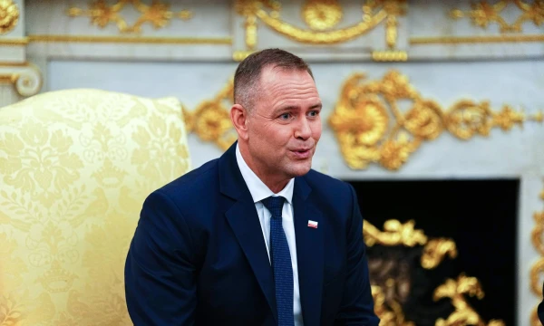 Lenkijos prezidentas Karolis Nawrockis. Aarono Schwartzo (CNP / „ZUMA Press Wire“ / „Scanpix“) nuotr.