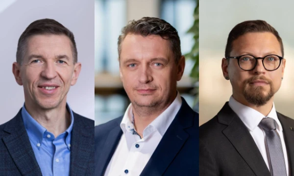 Ruslanas Turskis, Lietuvos banko Atitikties ir rizikų valdymo skyriaus vadovas, ESO vadovas Renaldas Radvila ir  LTG grupės verslo atsparumo direktorius Gediminas Šečkus. 