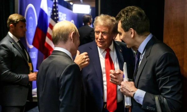 Vladimiro Putino ir Donaldo Trumpo susitikimas. Gavriilo Grigorovo („TASS/ „ZUMA Press“/„Scanpix“) nuotr. 