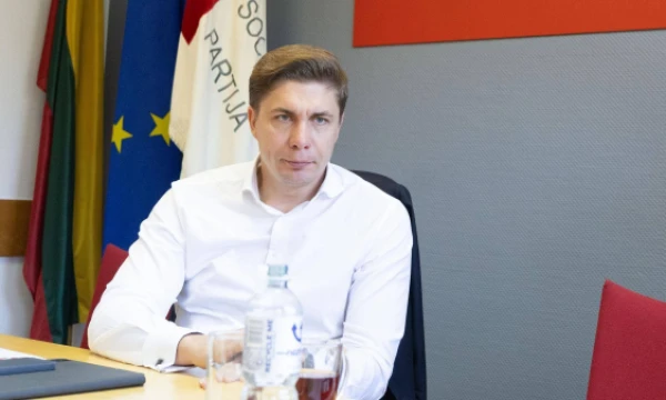 Mindaugas Sinkevičius, laikinasis socialdemokratų partijos pirmininkas. Juditos Grigelytės (VŽ) nuotr.