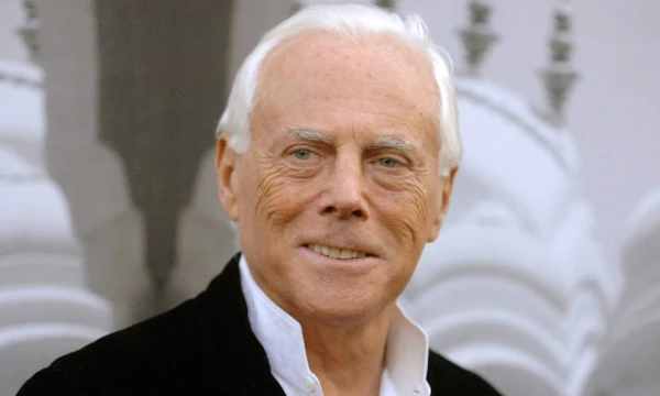 Mados dizaineris Giorgio Armani. Philo McCarteno („Reuters“) nuotr.