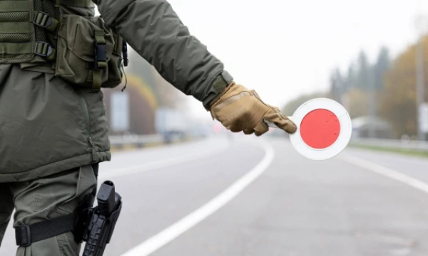 Pasienietis Medininkų pasienio punkte. Juditos Grigelytės (VŽ) nuotr.