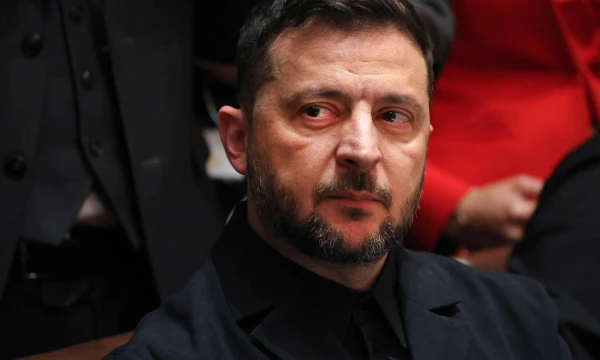 Ukrainos prezidentas Volodymyras Zelenskis. Tomo Brennerio (AFP/„Scanpix“) nuotr. 