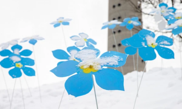 Laisvės gynėjų pagerbimas prie Televizijos bokšto vilniuje. Juditos Grigelytės (VŽ) nuotr.