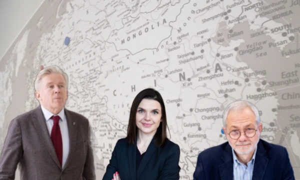 Iš kairės: A. Ažubalis, konservatorius, dr. V. Ambutavičienė, Japonijos tarptautinio universiteto politologė, ir L. Balsys, socialdemokratas. VŽ koliažas.