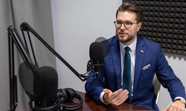 Lukas Savickas, ekonomikos ir inovacijų ministras. Juditos Grigelytės (VŽ) nuotr.