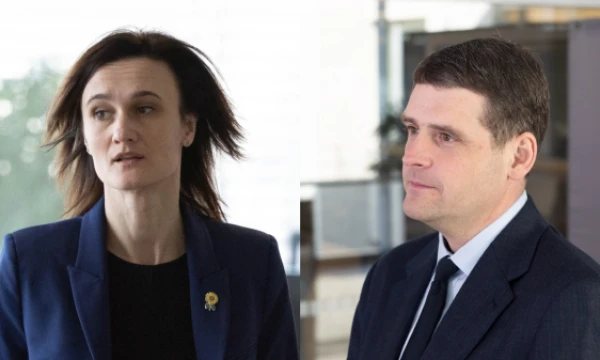 V. Čmilytė-Nielsen ir R. Žemaitaitis. VŽ nuotr. 