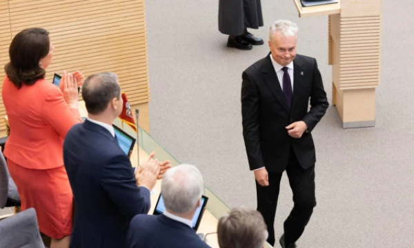 Prezidento Gitano Nausėdos metinis pranešimas Seime. Juditos Grigelytės (VŽ) nuotr.