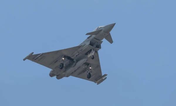 Naikintuvas „Eurofighter“ – dar du tokius orlaivius Vokietija skiria Lenkijai. Marko Cosgrove („ZUMA Press Wire“ / „Scanpix“ ) nuotr. 