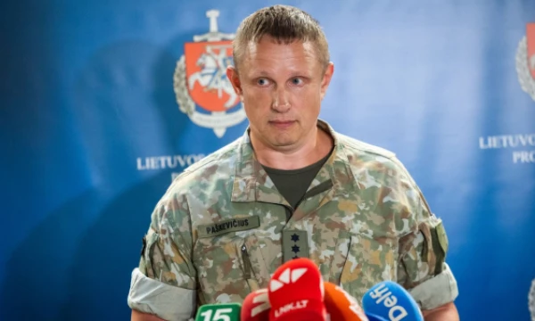 Pulkininkas Dainius Paškevičius, karinių oro pajėgų štabo viršininkas. Roberto Riabovo (BNS) nuotr. 