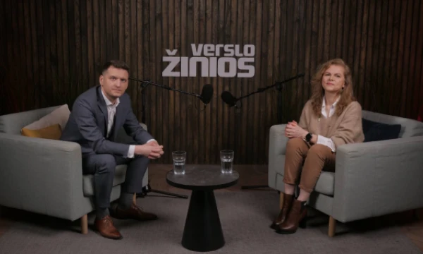Lukasz Tomczyk, head of commerce division at Sirin Development and Vilija Ramanauskienė, moderator. 