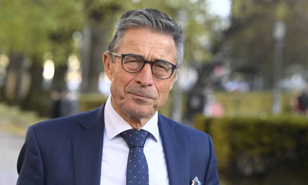 Andersas Fogh'as Rasmussenas, buvęs NATO generalinis sekretorius, bendrovės „Rasmussen Global“ įkūrėjas, Pasaulinės kosmoso tarybos pirmininkas. SIPA / „Scanpix“ nuotr. 