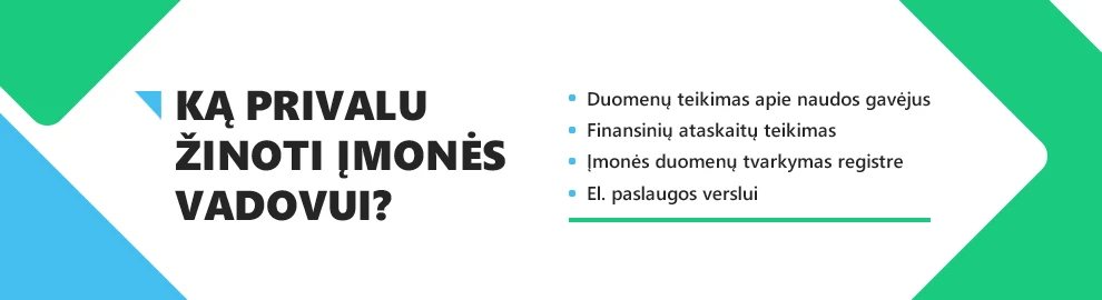 Ką privalu žinoti įmonės vadovui?